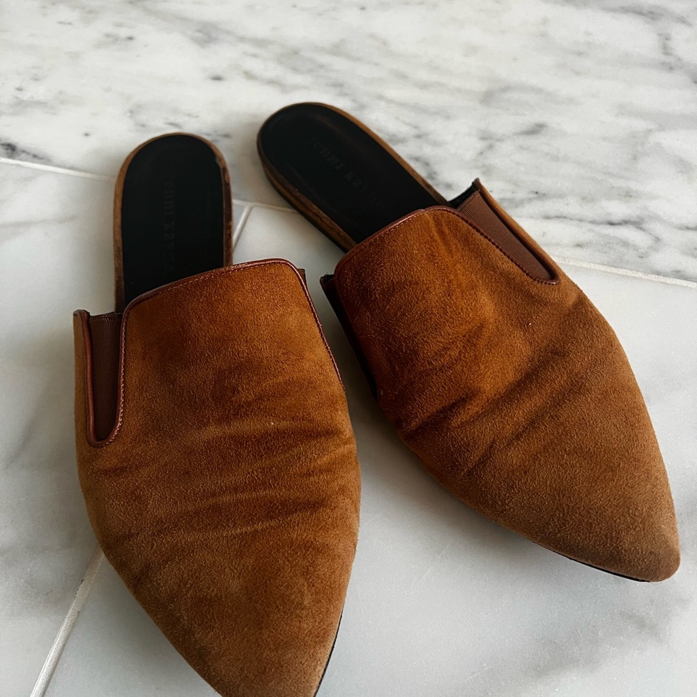 Jenni Kayne Brown Suede Women's Mules